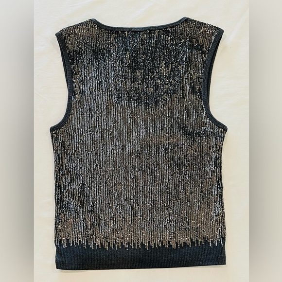 J.Crew | NWT | Vintage Rib Sequin Scoop Neck Tank | Large - Picture 6 of 6